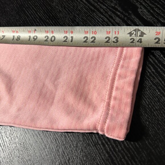 Columbia Sweater - Size Large - Pink Striped - 1/2 Zip - Long Sleeve - Picture 9 of 11